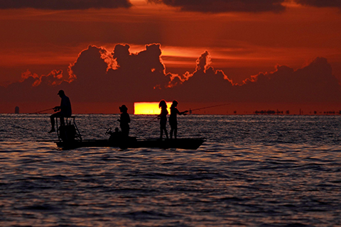 Fishing Sunset